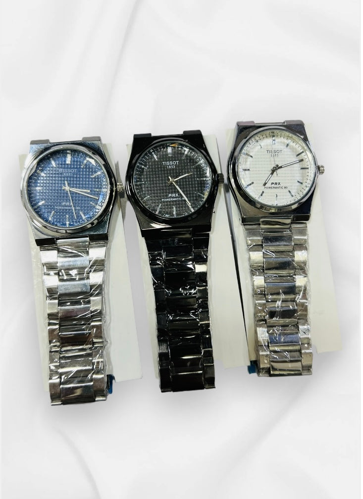 Men's Tissot Stainless Steel Strap Watch with Gucci Handcuff